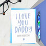Love You Dad Father's Day Card, thumbnail 2 of 3