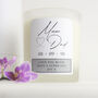 Personalised Happy Anniversary Soy Wax Scented Candle, thumbnail 1 of 8