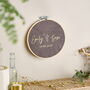 Personalised Couples Velvet Hoop, thumbnail 2 of 3