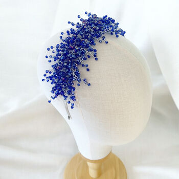 Vibrant Blue Crystal Headband, 2 of 7