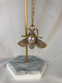 Bee Pendant Necklace, 2 of 4