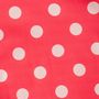 Women's Watermelon Red Cotton Polka Dot Pyjamas, thumbnail 3 of 4