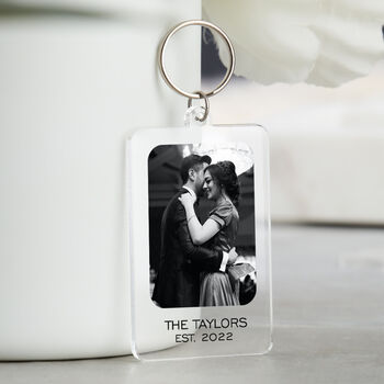 Personalised Photo Keyring, Keychain Gift With Message, 4 of 5