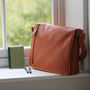 Personalised Large Men's Leather Messenger, thumbnail 2 of 9