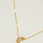 18ct Gold Plated Moon Pendant Necklace Set, thumbnail 2 of 7