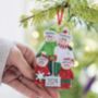 Personalised Family Hanging Decoration, thumbnail 1 of 6