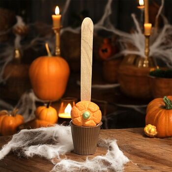 4x Marshmallow Pumpkin Belgian Milk Hot Chocolate Spoon, 2 of 2