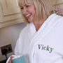 Personalised Luxury Terry Cotton Hooded Bathrobe, thumbnail 3 of 12