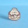 Dumpling Enamel Pin | Cute Pin Badges, thumbnail 2 of 4