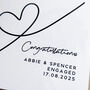 Personalised Sweeping Heart Engagement Card, thumbnail 4 of 8
