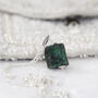 Rough Emerald Pendant Necklace, thumbnail 9 of 11