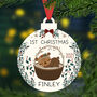 Personalised Baby's 1st Christmas Bear Decoration, thumbnail 2 of 2