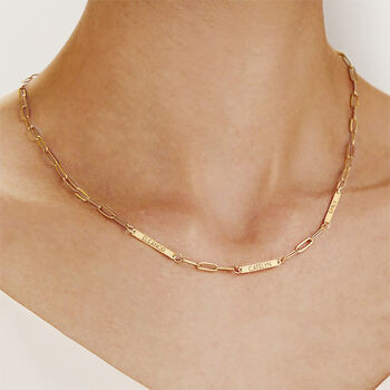 Personalised Name Link Chain Necklace, 2 of 12