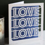Love Love Love Card, thumbnail 1 of 4