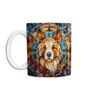 Akita Suncatcher Artwork Ceramic Mug, thumbnail 2 of 2