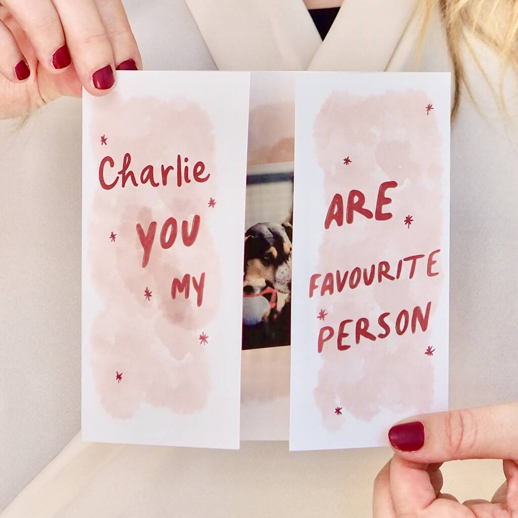 Personalised Favourite Person Photo Valentines Day Card, 1 of 10