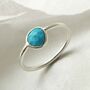 Sterling Silver Turquoise Ring, thumbnail 1 of 5