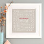 Personalised 'Mum's Favourites' Square Print, thumbnail 7 of 9