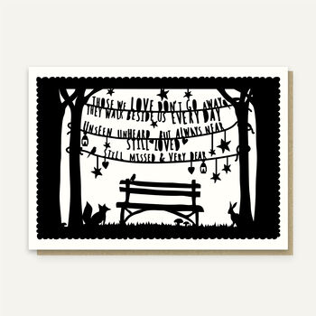 In Loving Memory Sympathy Card. Eco Friendly, 2 of 4