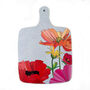Heat Resistant Large Chopping Board Summer Poppies, thumbnail 6 of 10