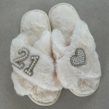 Birthday Present Slippers 13th 18th 21st 30th 40th 50th 60th, 3 of 4