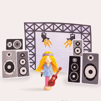Make Your Own Popstar And Music Stage Creative Craft Set, 2 of 10