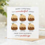 'Daddy Little Puddings' Personalised Christmas Card, thumbnail 6 of 7