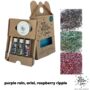 Raspberry Holographic Blends Boxed Eco Trio Glitter Kit, thumbnail 1 of 5