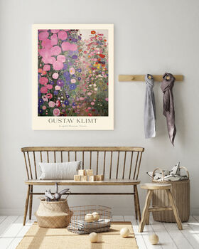Gustav Klimt Pink Garden Art Print, 2 of 3