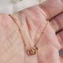 14k Gold Filled Milestone 30 40 50 60 70 80 90 Birthday Necklace, thumbnail 6 of 9