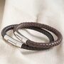 Men's Vegan Leather Bracelet, thumbnail 1 of 7