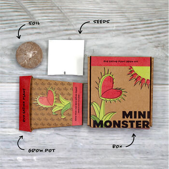 Mini Monster Venus Fly Trap Grow Pot Kit, 2 of 9