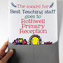 Personalised Big Teacher Card, thumbnail 6 of 12