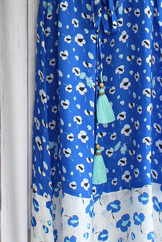 Liana Dress In Blue Poppy Print, 4 of 6