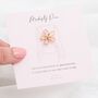 Gold Or Silver Colour Flower Modest Pin, thumbnail 1 of 12