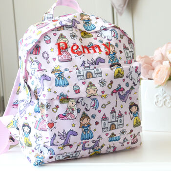 Personalised Princess Pink Backpack, 3 of 6
