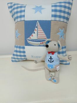 Boat And Stars Cushion, 7 of 9