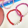 Personalised Letter One Colour Bead Bracelet, thumbnail 5 of 9
