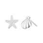 Starfish And Shell Stud Earrings, thumbnail 10 of 10