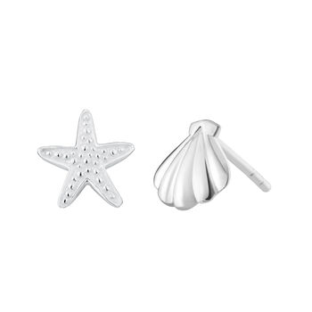Starfish And Shell Stud Earrings, 10 of 10