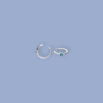 Blue Opal Ear Cuff In Sterling Silver, 8 of 10