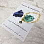 18ct Gold Plated Azurite May Birthstone Bracelet, thumbnail 2 of 4