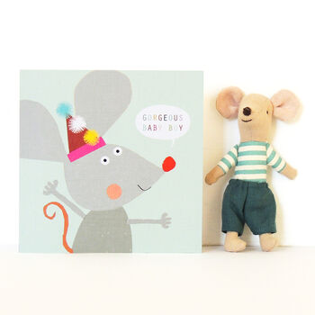 Baby Boy Mouse Card, 3 of 5