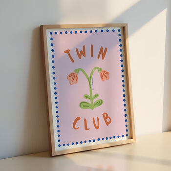 Floral Twin Nursery Print, 2 of 9
