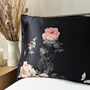 Silk Pillowcase Gift Box Black Floral 100% Pure Soft Mulberry Silk Satin Standard Double Luxury Sleep, thumbnail 8 of 8