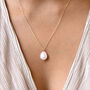 9ct Solid Gold Pearl Pendant Necklace, thumbnail 4 of 5