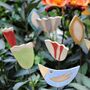 Set Of Three Personalised Flower Garden Pot Stakes, thumbnail 6 of 9