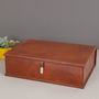 Personalised Leather Document Box File, thumbnail 3 of 8