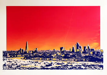 London Skyline Limited Edition Screenprint Gold Leaf, 5 of 5