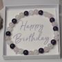 Happy Birthday Crystal Gemstone Bracelet Gift For Her, thumbnail 1 of 8